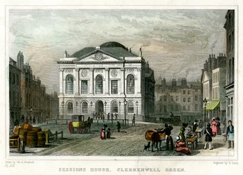 Sessions House, Clerkenwell Green, Islington, London, 1831