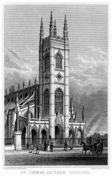St Lukes Church, Chelsea, London, 1828
