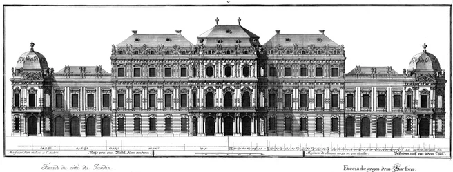 Elevation of the Garden Facade