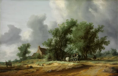 Road in the Dunes with a Carriage