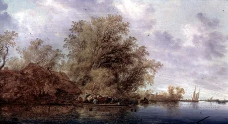 Wooded River Landscape