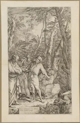 Diogenes Casting Away His Bowl