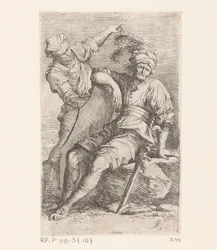 Two Soldiers (series title: Small Figures)