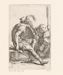 Four Soldiers (series title: Small Figures) (series title: Figurine)