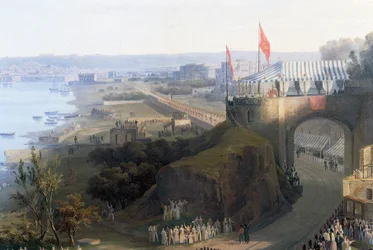 Opening of Railway Line from Naples to Portici