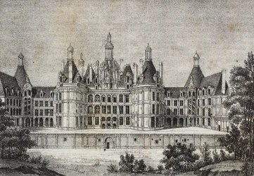 Chambord Castle, France, from Poliorama Pittoresco, No. 39, May 6