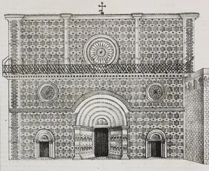 Facade of Basilica of Santa Maria di Collemaggio, L