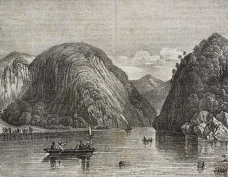 Rogers Passage in Lake George, United States of America (lithograph)