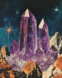 Amethyst Cosmic Landscape