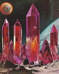 Crystal Planet Landscape