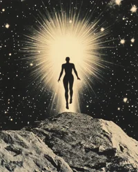 Glowing Figure Rising