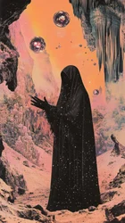 Hooded Figure Cosmic Orbs