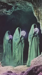 Mysterious Cave Figures