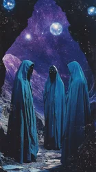 Mysterious Hooded Figures