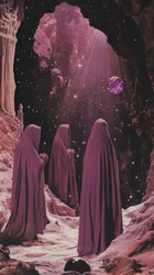 Mystical Cave Purple Planet
