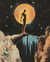 Nude Woman Cosmic Journey
