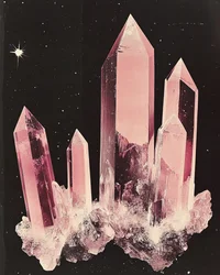 Pink Cosmic Crystals
