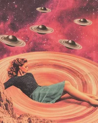 Retro Cosmic Woman