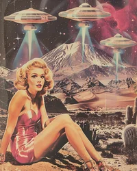 Retro Desert UFO Invasion