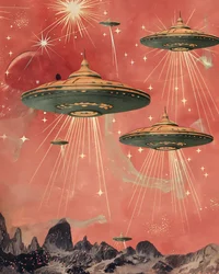 Retro Saucer Invasion