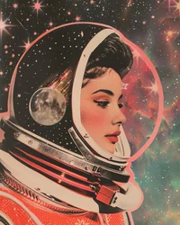 Retro Space Woman