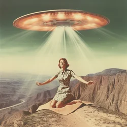 Retro UFO Abduction
