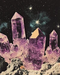 Starry Amethyst Galaxy
