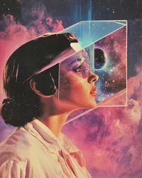 Surreal Cosmic Gaze