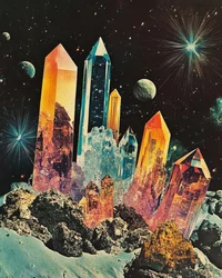Vibrant Cosmic Crystals