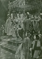 The Presenting of the Spurs and Sword at the Coronation of Henry VI