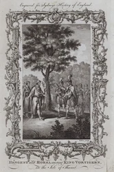 Hengest and Horsa meeting King Vortigern, in the Isle of Thanet