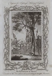 The Governor of Meaux Executed on the Tree whereon he used to hang his English Prisoners