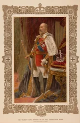King Edward VII in coronation robes