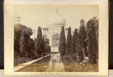 Agra; the Taj Mahal, from the Fountain