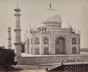 Agra. View of the Taj from a Corner in the Quadrangle