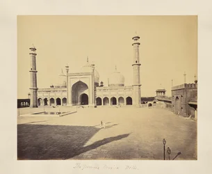 Delhi; The Jumma Musjid, the Mosque and Quadrangle