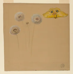 Study of White Daisy, Chamomile Stem with Two Petals, and a Chamomile Petal, 1875–90