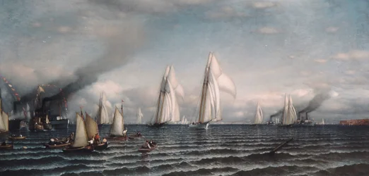 Finish of the First International Race for the America