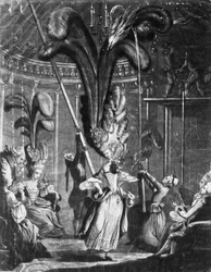 A Hint to the Ladies to take Care of their Heads, printed by Sayer and Bennet, 1776