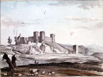 Rhuddlan Castle from the Bridge
