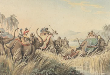 The Tiger at Bay: an illustration for Captain Thomas Williamson