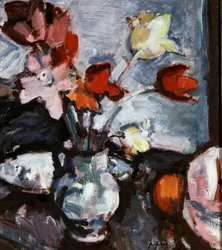 Still Life with Tulips by Samuel John Peploe