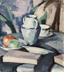 Still life with Vase and Books
