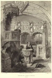 Interior of the church of St Mary and St Blaise