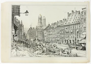 Munich, from Facsimiles of Sketches made in Flanders and Germany