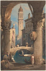 San Giorgio dei Greci, Seen from an Arcade