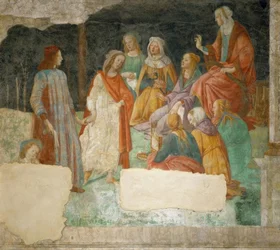 A Youth (Lorenzo Tornabuoni?) is Led by Minerva
