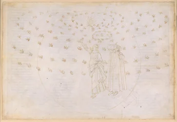 The Divine Comedy, Paradiso XXIII. Eighth Sphere (Fixed Stars): Vision of the Triumph of Christ; Dante Sees Beatrice in Her True Form; The Marian Circle and the Twelve Apostles