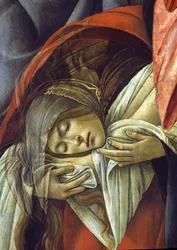 Lamentation over the Dead Christ, detail of Mary Magdalene, 1490-1500, detail of 44244