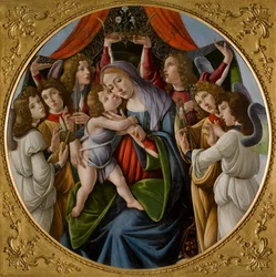 Madonna and Child with Six Angels